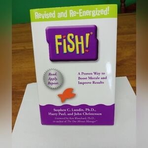 Fish! Self-help Book- Hardcover- By: Stephen C. Lundin, Ph.D., Harry Paul -New
